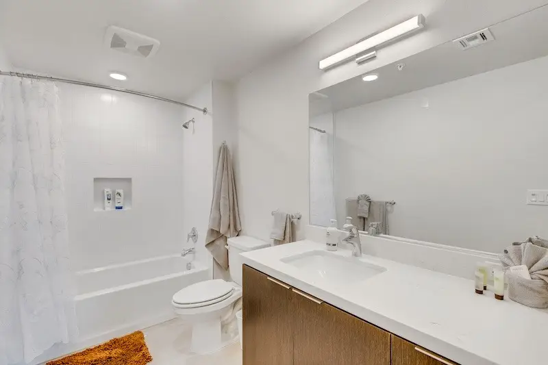 llewellyn apartment bedroom with bath tub