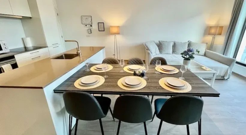 antwerp diamond district apartment with kitchen